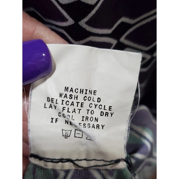 M.S.S.P Women's Purple Polyester Square Neck Sleeveless Knee Length Dress Size L - Picture 9 of 15